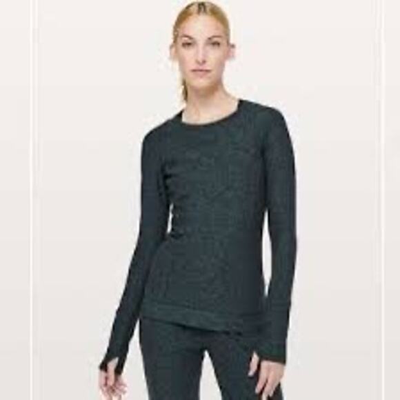 Lululemon Runderful Long Sleeved Herringbone top. - Picture 1 of 6